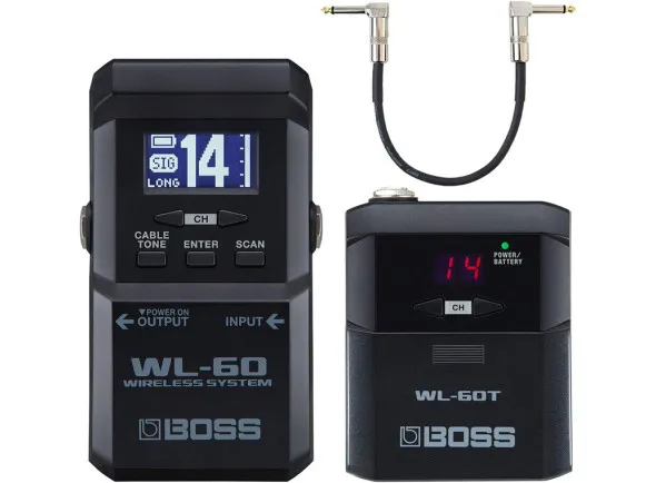 Sistema sem fios guitarra/baixo Boss WL-60