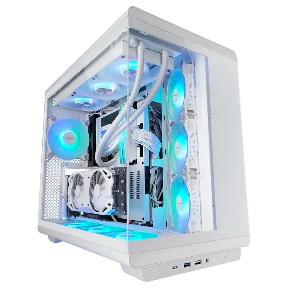 Caixa ATX Mars Gaming MC-REV ARGB Tempered Glass Branca