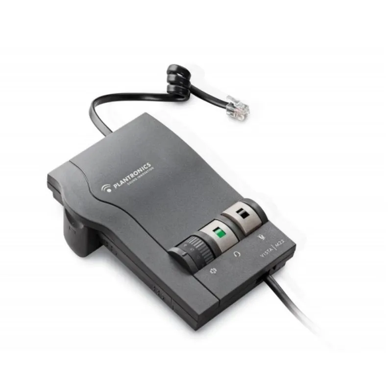 Adaptador Poly M22 USB-A e USB-C para auscultadores EncorePro Preto