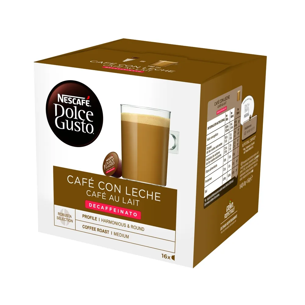 Cápsulas Dolce G. 12293457 Cafe Au Lait Deca 16 Cap