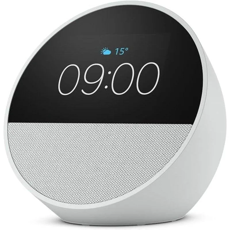 Colunas Amazon Echo Spot Branco com Alexa, Wi-Fi, 2,1W, ecrã tátil