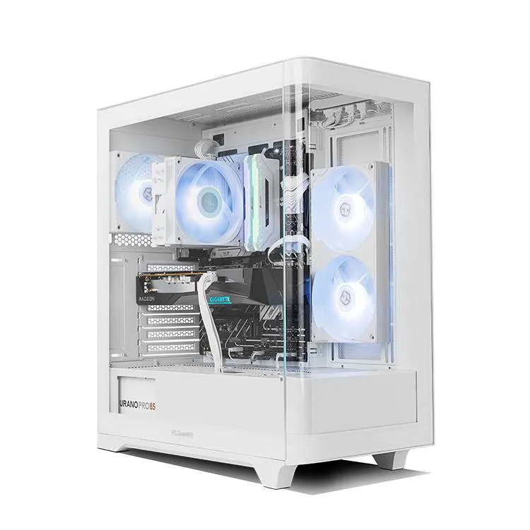 Caixa ATX Nox Hummer Ether Tempered Curved Glass Branca