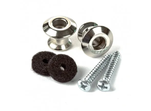 Dunlop STRAPLOK DUAL DESIGN STRAP BUTTON SET NICKEL