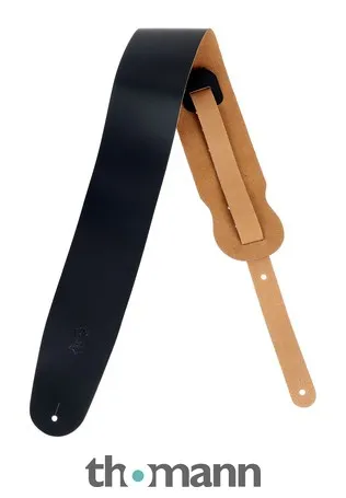 Levys Leather Strap 3,5" BK
