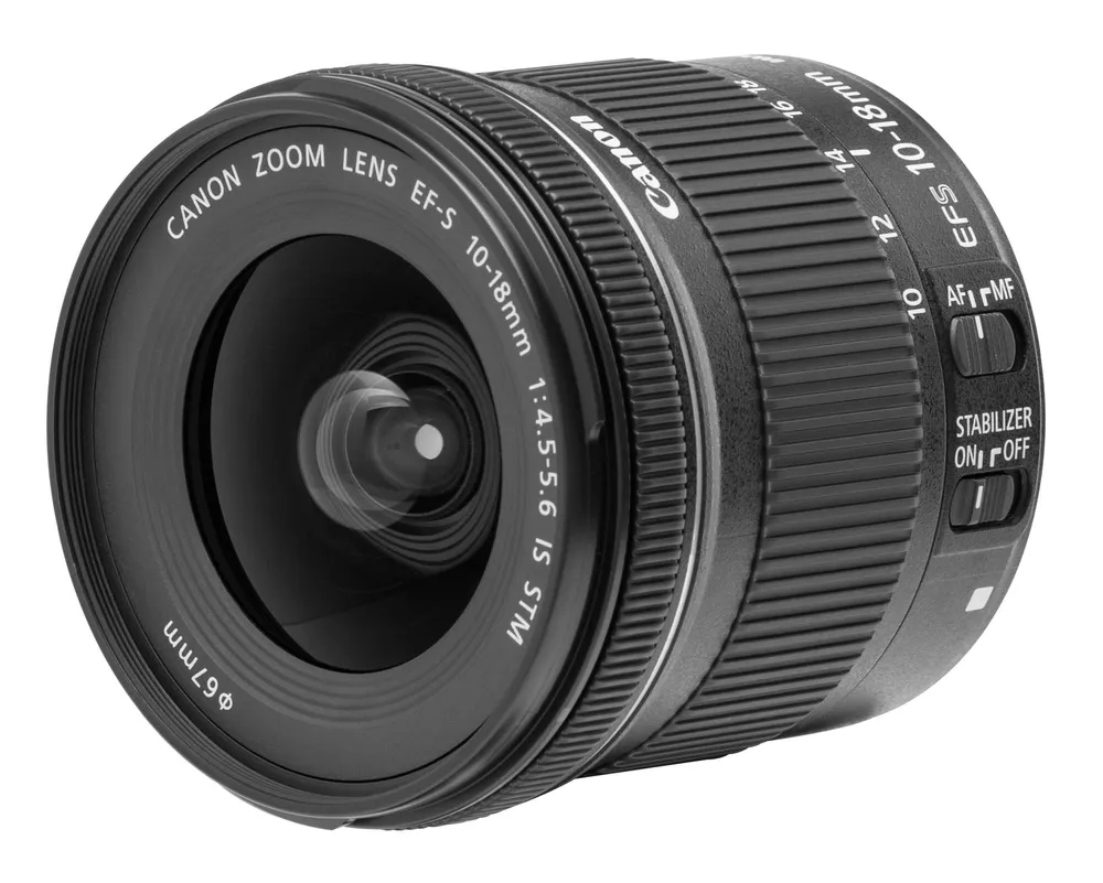 Objetiva CANON EF-S 10-18MM 4.5-5.6 IS STM (Encaixe: Canon EF-S - Abertura: f22-29 - f/4.5-5.6)