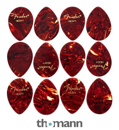 Fender Pick Set Teardrop 354 Heavy