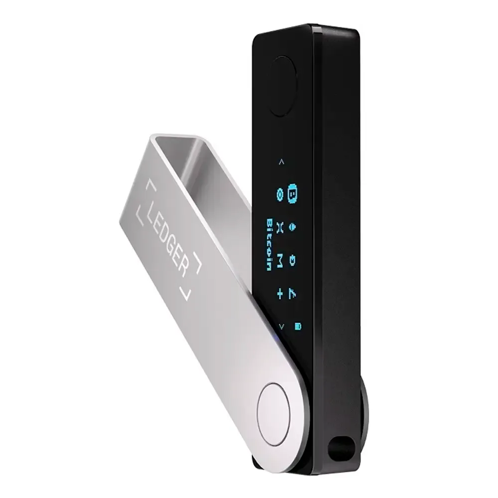 Carteira Ledger Nano X Crypto USB-C/Bluetooth Crypto Hardware Wallet Onyx Black