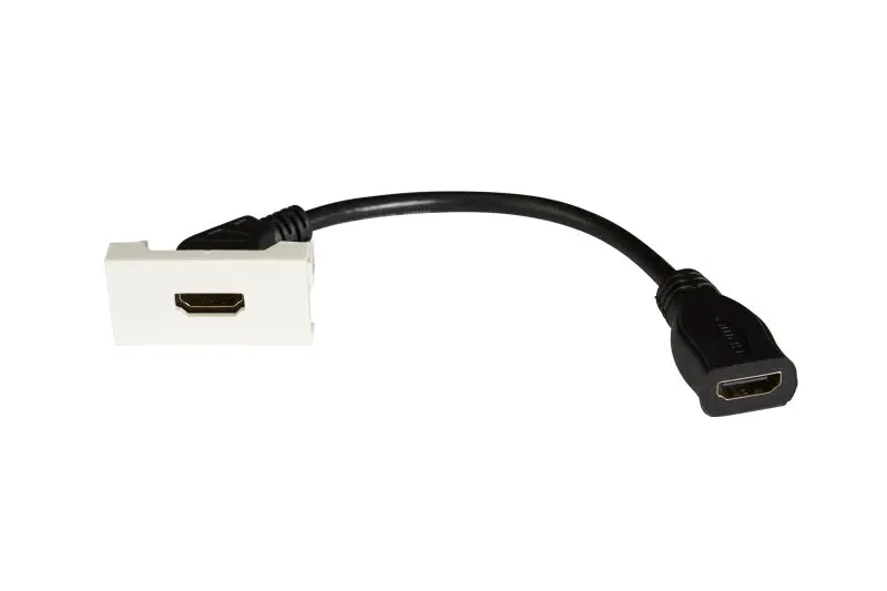 Conector HDMI Femea p/ Painel Ligação 1/2 10cm - WP-62H-02
