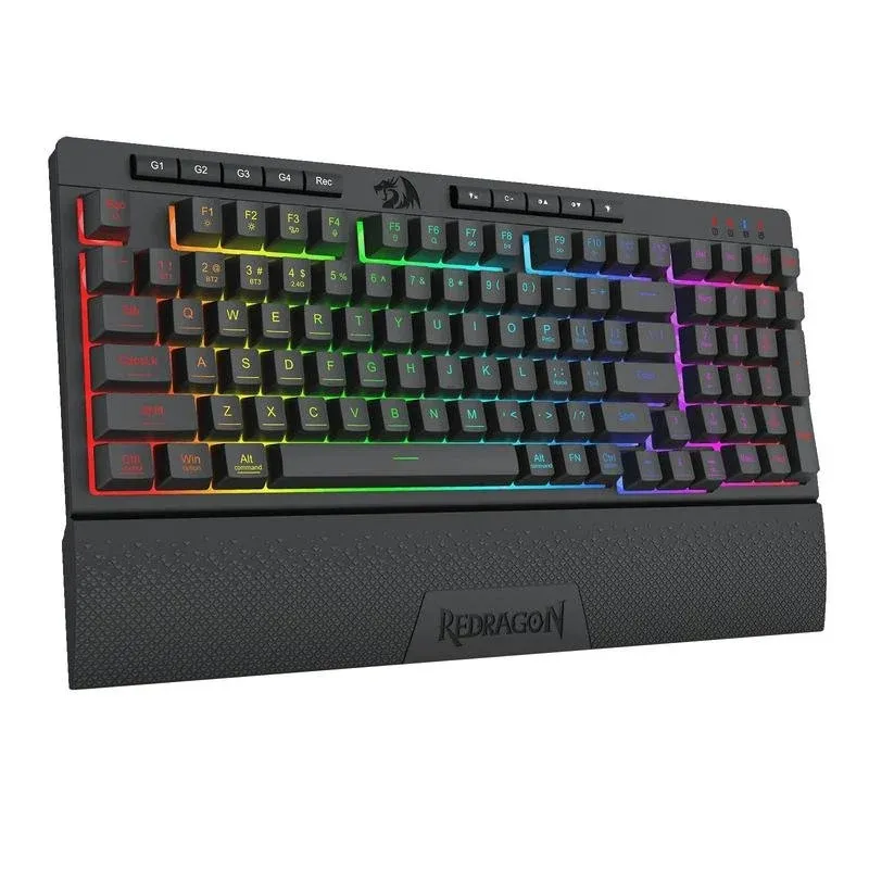 Teclado Redragon K515-RGB de membrana com macros programáveis e RGB