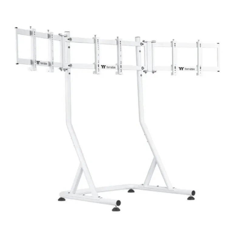 Suporte para 3 monitores 32" Thermaltake Triple Racing Branco