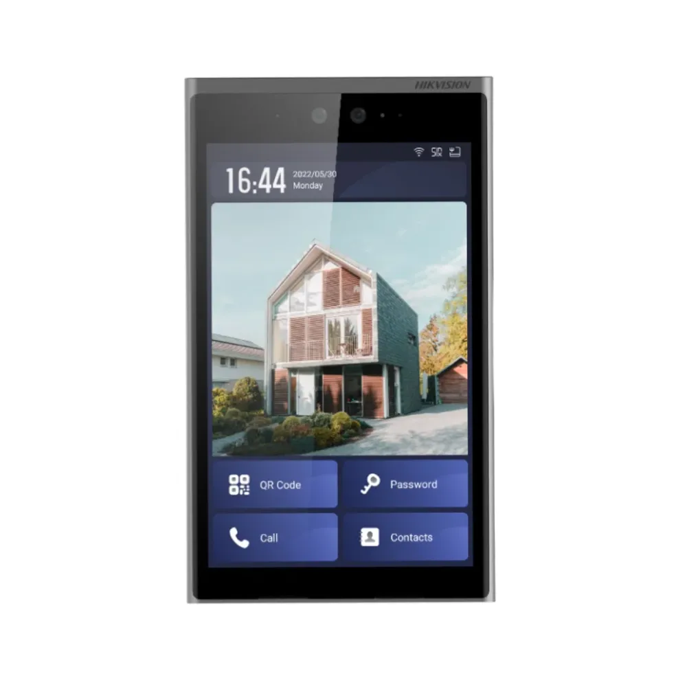 Vídeo Porteiro IP Hikvision 2 MP IP65 Facial, cartão MF, QR e PIN - DS-KD9633-WBE6