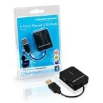 Hub 4 Portas Conceptronic Travel Usb 2.0 Preto C4pusb2