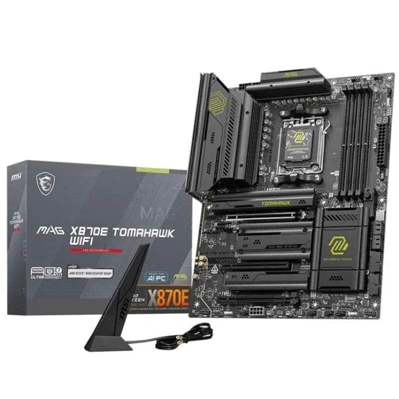 Motherboard MSI MAG X870E TOMAHAWK WIFI AMD X870E Socket AM5 DDR5 ATX WiFi 7 PCIe 5.0 5GbE M.2 RAID