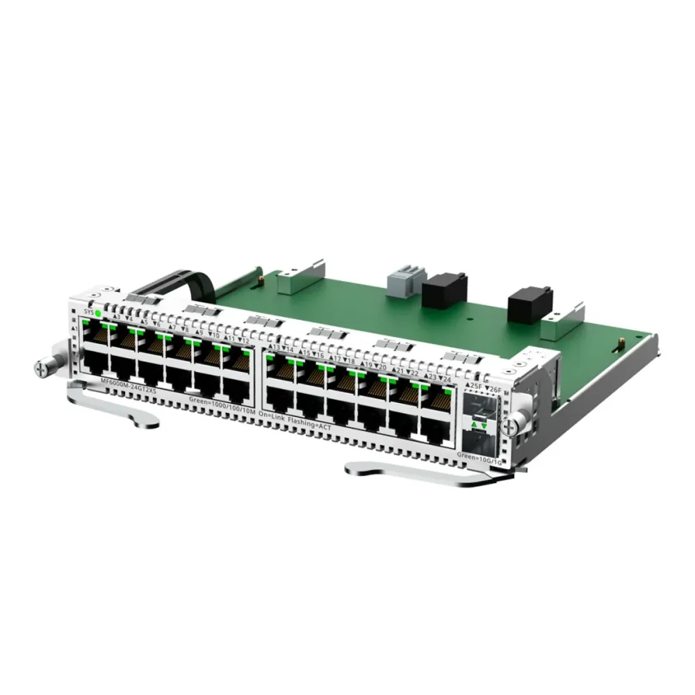 Placa de Switch modular Reyee E-Lighten Line Card para RG-NBF6002M 24x RJ45 Gigabit 2x SFP+