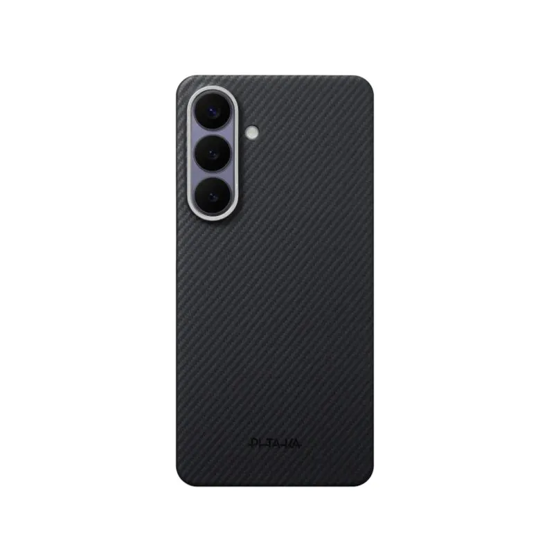 Funda para móvel Pitaka Edge Twill Ultrafina Preto/Cinza para Galaxy S26 Plus