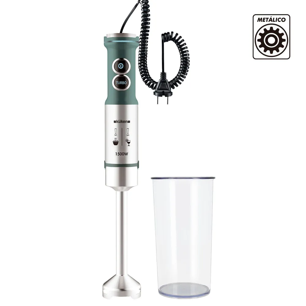 Batido. Kuken 34321 1500W Vintag Verde Cabo Curly