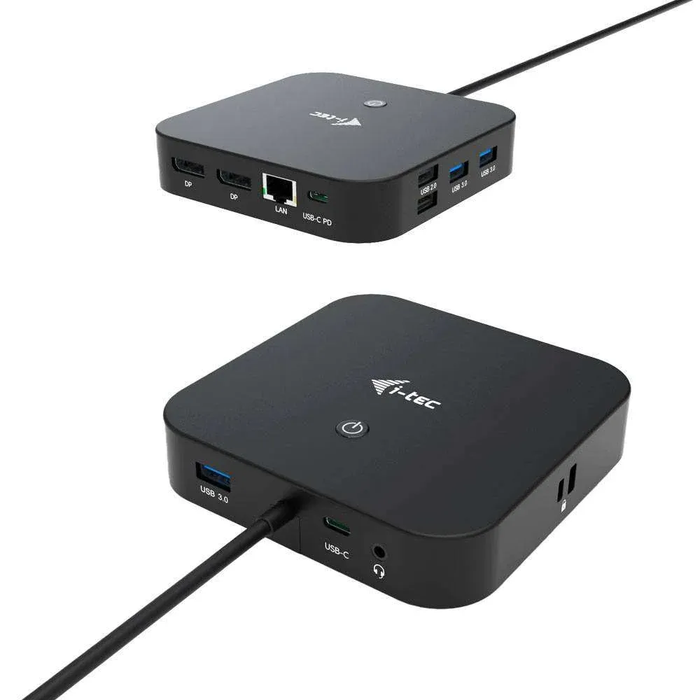 Docking Station i-tec USB-C 2x Display com alimentação até 100W s/ Carregador