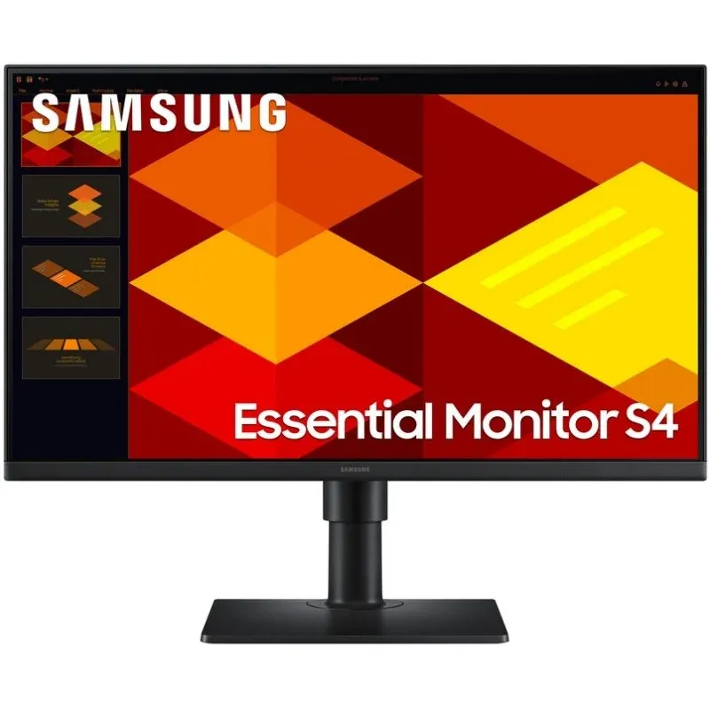 Samsung S40GD Monitor 24" Full HD 100Hz IPS com Altura Ajustável e Hub USB Preto
