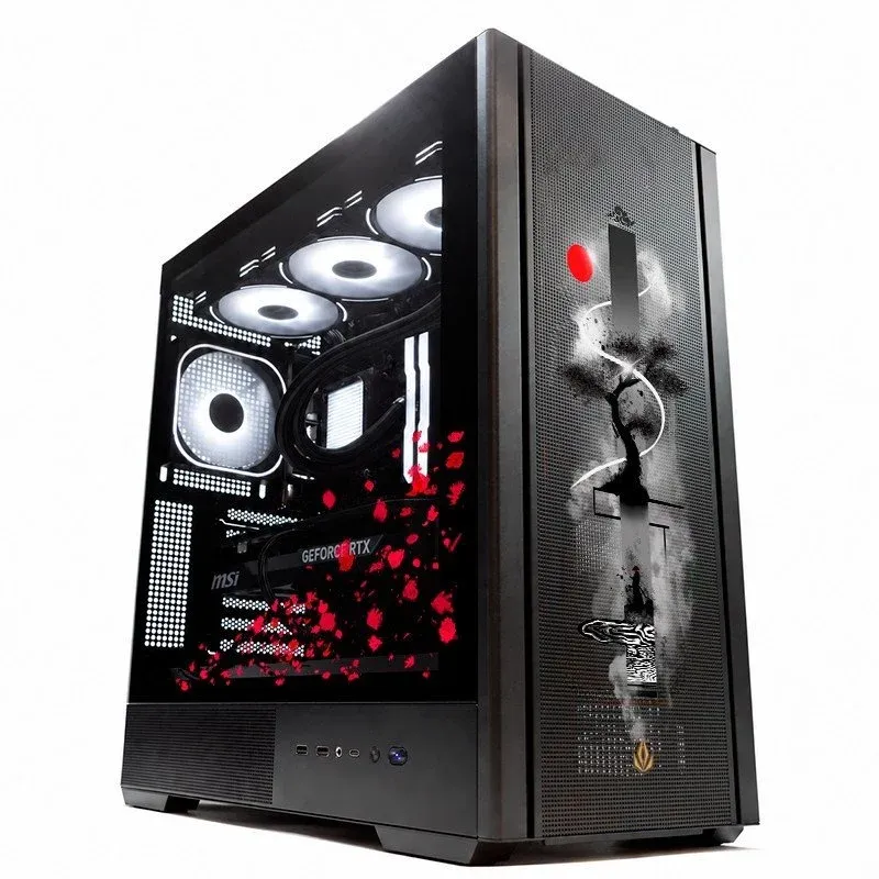 Torre ATX Forgeon Noxis Airflow ARGB USB-C Mesh Preto com vidro temperado