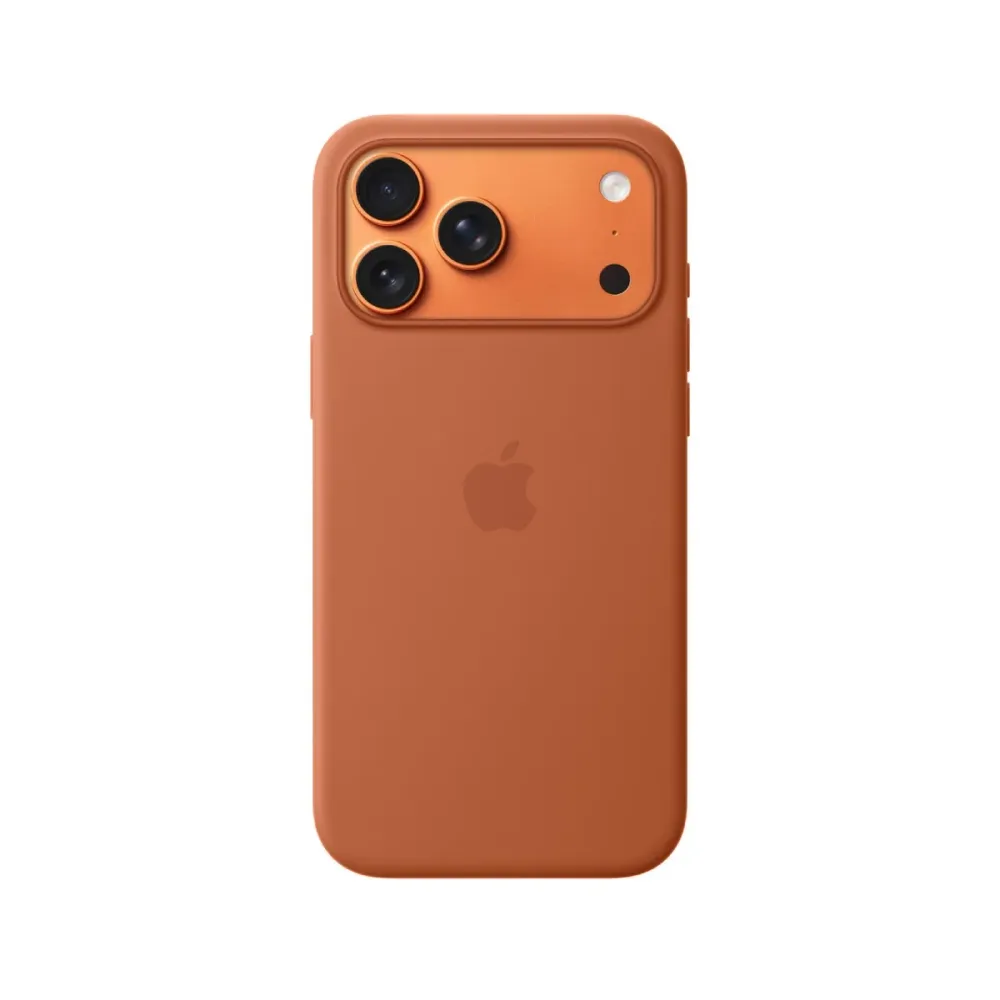 Capa Silicone Apple iPhone 17 Pro Max Terracota