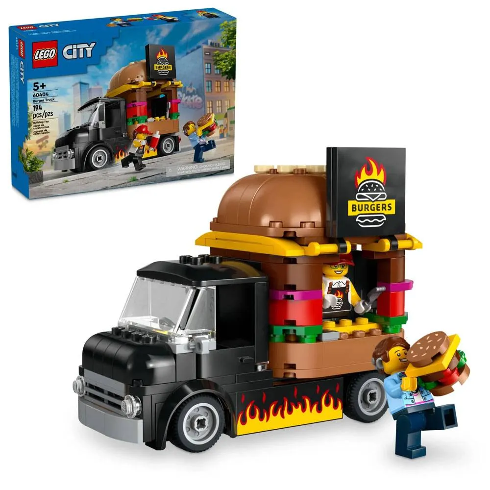 LEGO City: Camião de Hambúrgueres | Idades 5+ | 194 Peças | Item 60404