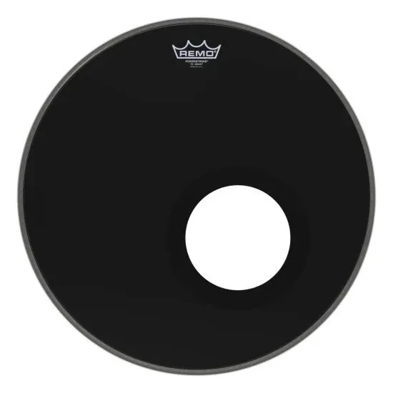 Remo 18" Powerstroke 3 Ebony w/ DynamO