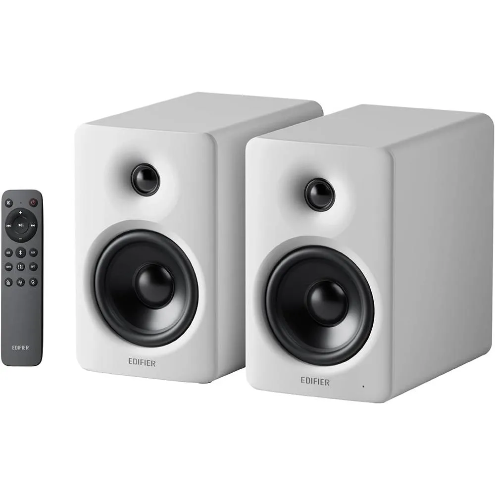 Colunas Hi-Fi Edifier M90 2.0 Compact Active Bluetooth 6.0 100W RMS Brancas