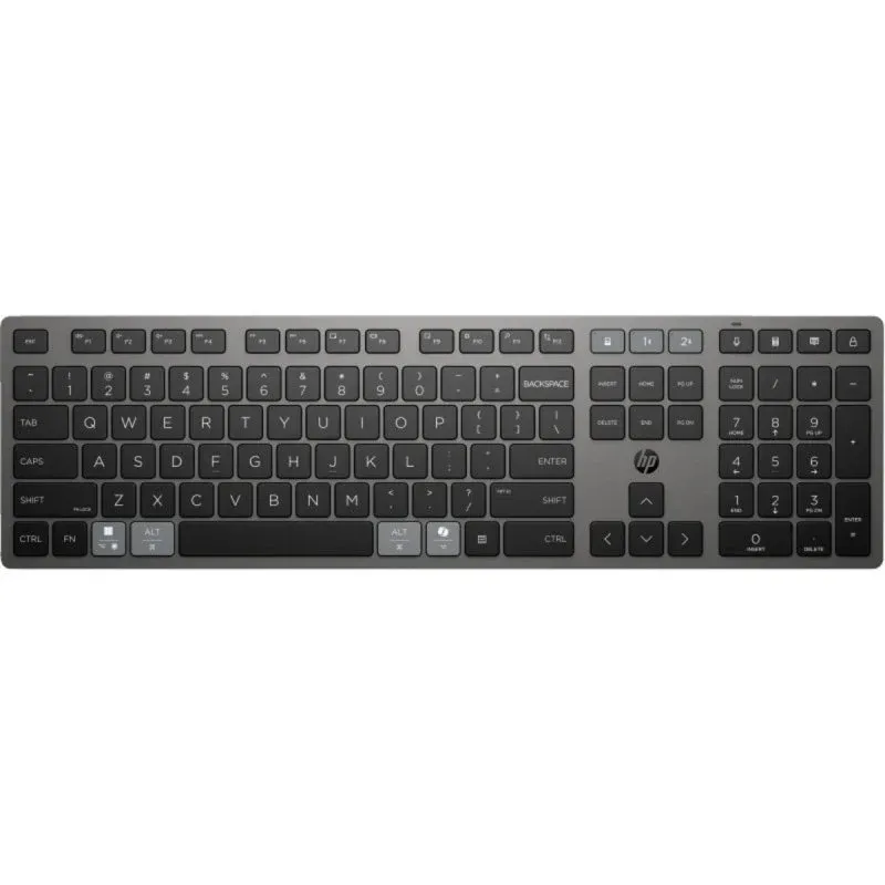 Teclado HP recarregável 725 multi-device completo wireless Bluetooth Cinza Teclado HP recarregável 725 multi-device completo wireless Bluetooth Cinza