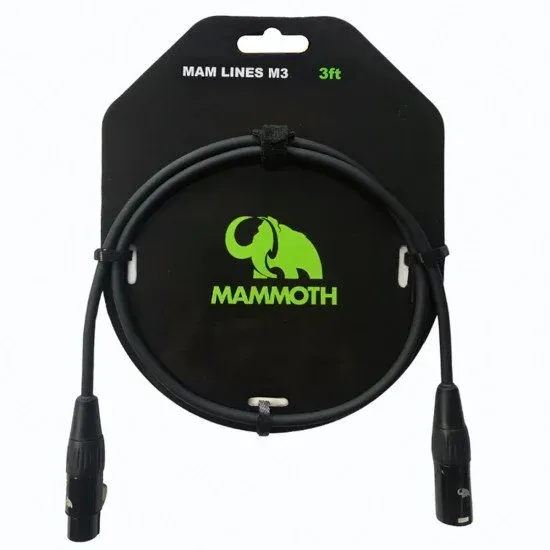 Mammoth CABO MICROFONE 1m XLR/XLR Standard MAM LINES M3
