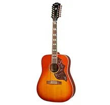 Epiphone Inspired by Gibson Hummingbird Aged Cherry Sunburst Gloss 12 Cordas