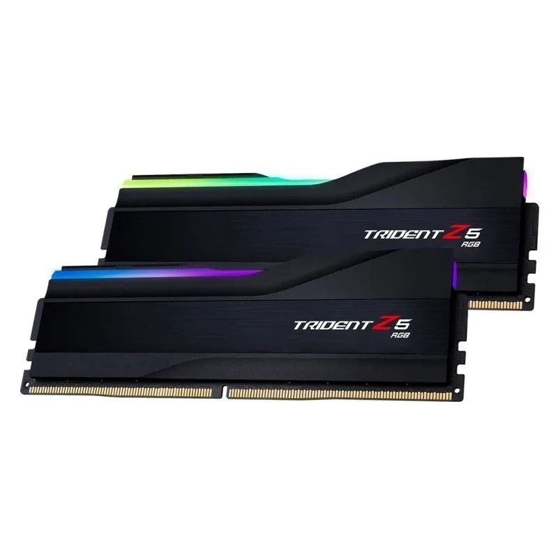 Memória RAM UDIMM G.SKILL Trident Z5 RGB 64GB (2x32GB) DDR5-6000MHz (Intel XMP) CL30 (30-40-40-96) 1.40V Preta