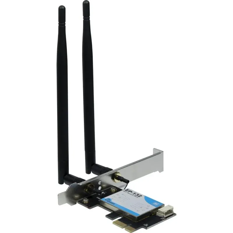 Placa de Rede Inter-Tech EP-132 PCI Express 600 Mbit/s Dual Band Wi-Fi Bluetooth 4.2