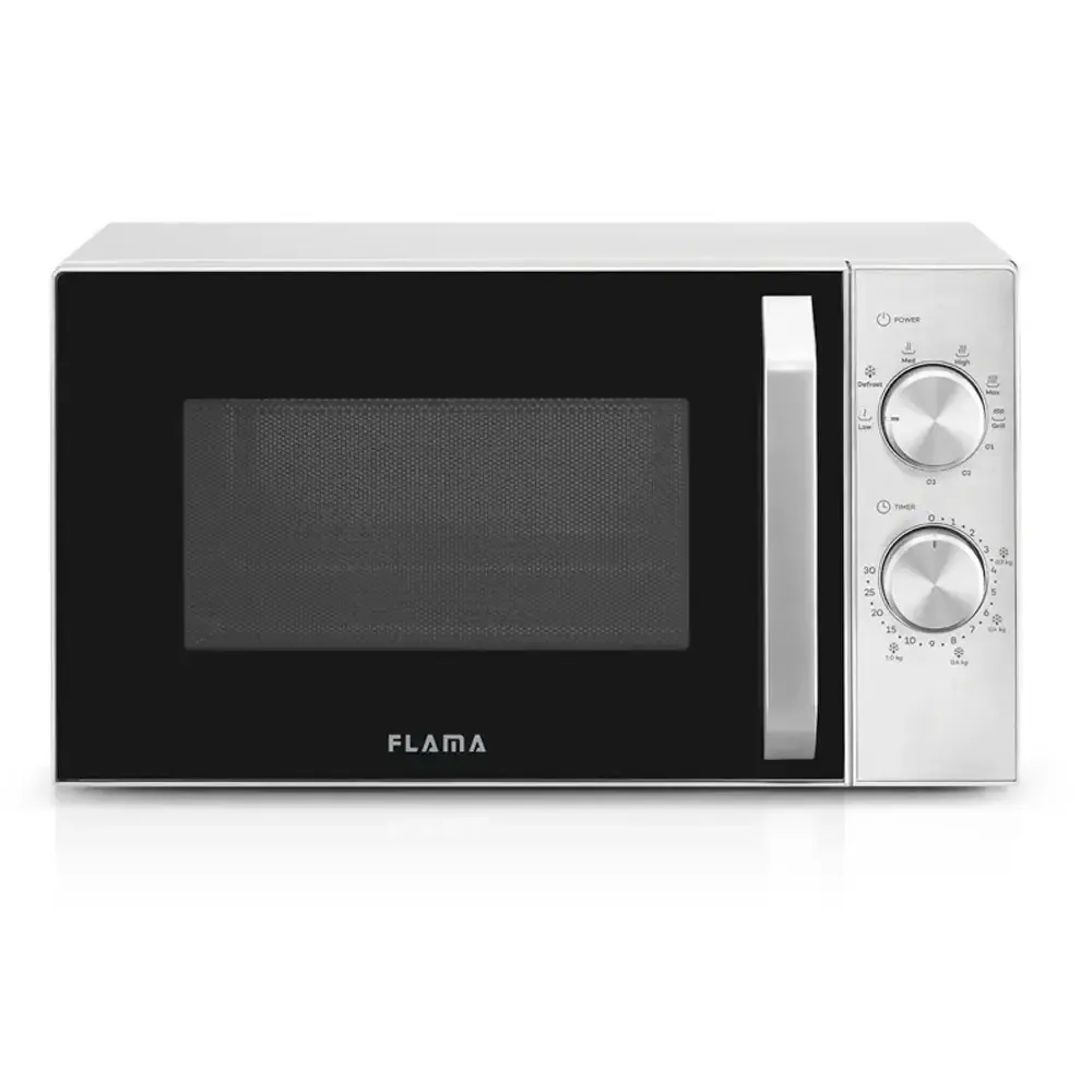Micro-ondas de Livre Instalação Flama 1815FL 900W (Grill) / 700W (Micro-ondas) 20 Litros Inox