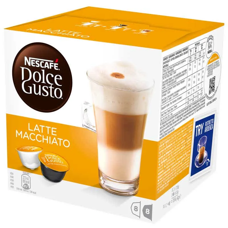 Cápsulas Dolce G. 12416058 Latte Macchiato 16 Cap