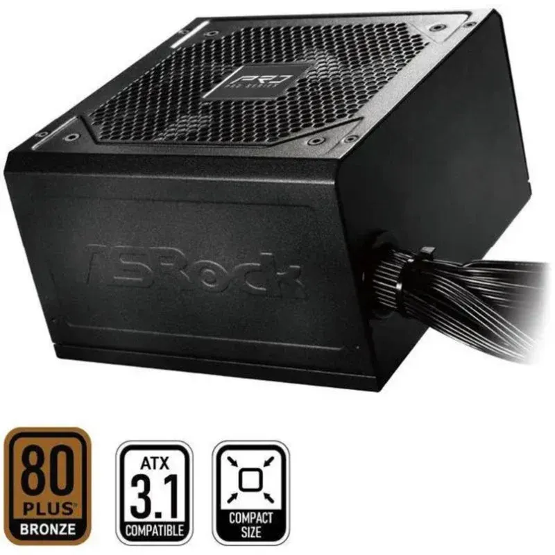 Fonte Alimentação Fuente de Alimentação Asrock PRO-650B 650W Certificação 80 PLUS Bronze ATX