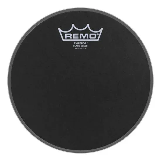 Remo 8" Emperor Black Suede