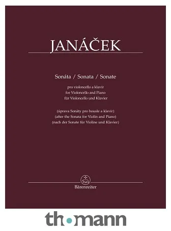 Bärenreiter Janácek Sonate for Violoncello