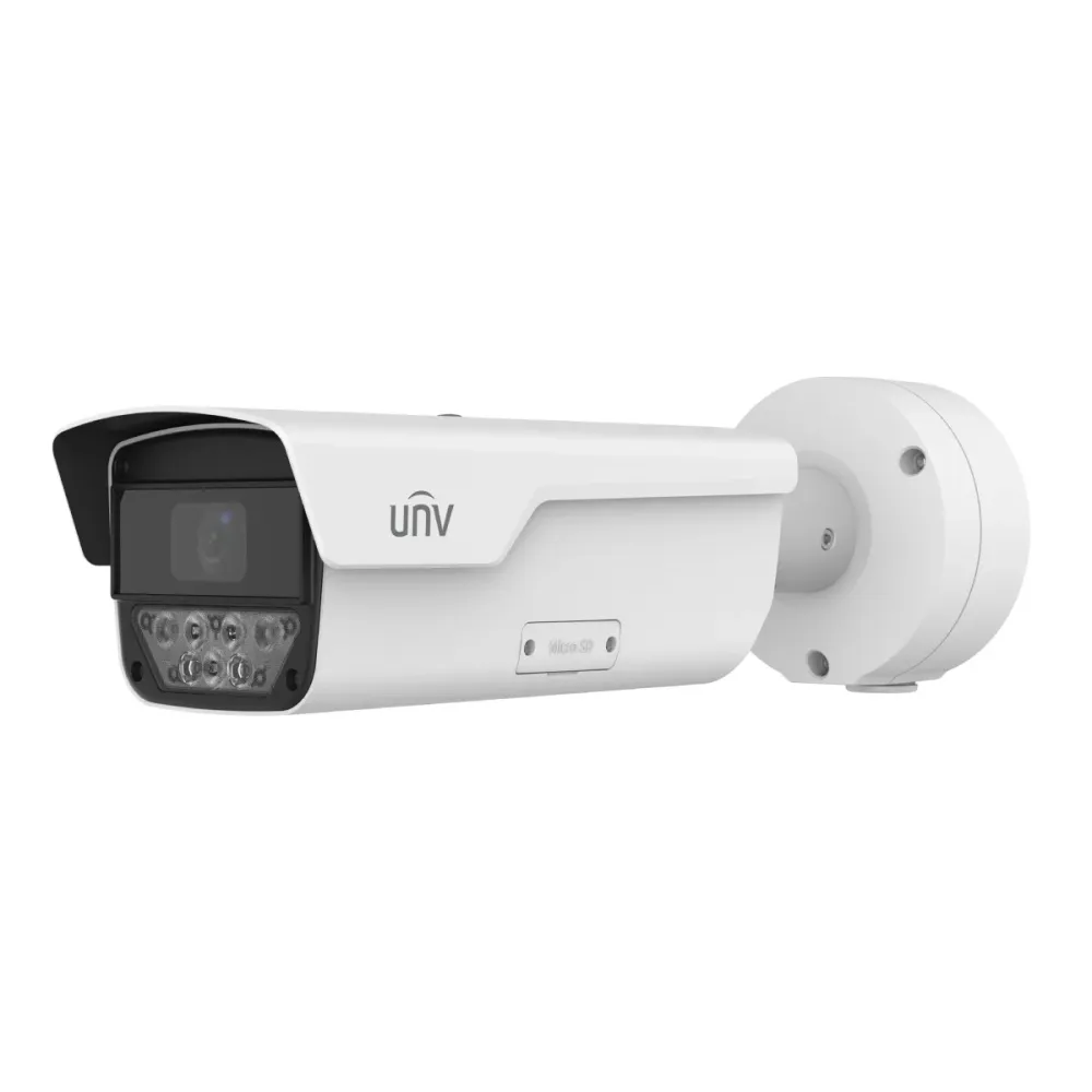 Câmara de Segurança IP Uniview Pro LPR Bullet 4MP 8~32mm PoE+ IP67 Branca - PKC2640@Z80-IR-P