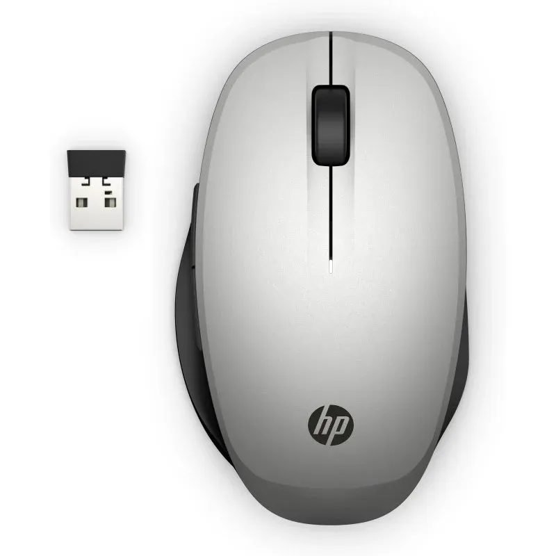 HP Dual Rato Sem Fios com Modo Duplo 1200DPI Prateado