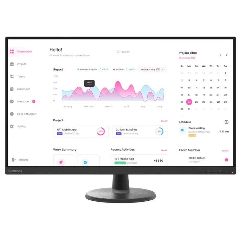 Monitor Lenovo D32-40 31.5" LED FullHD