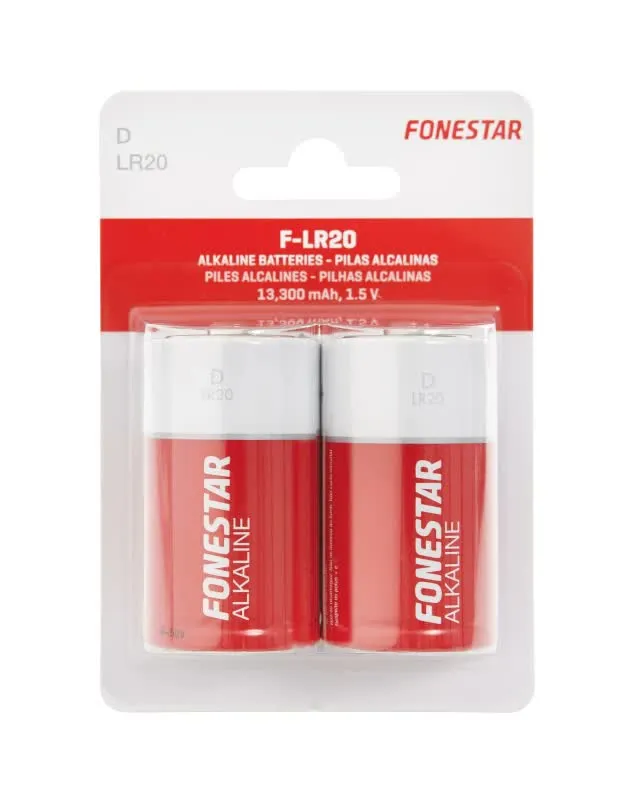 Pilhas alcalinas D-LR20 1,5 V - F-LR20