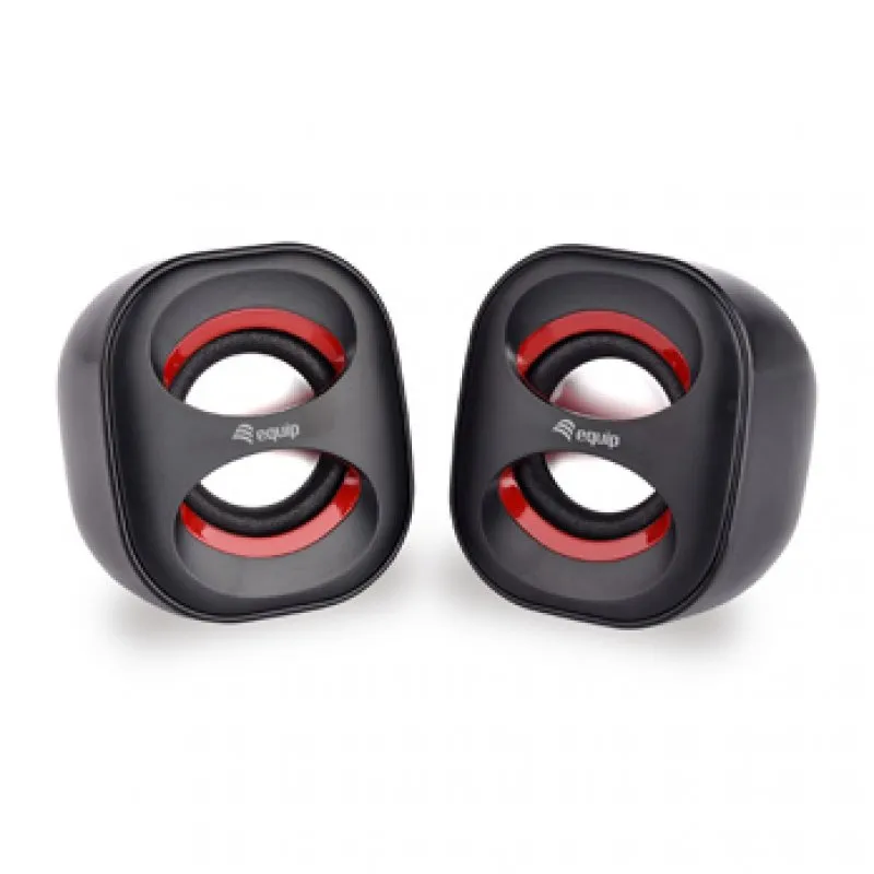 Equip Life Mini Colunas 2.0 USB 6W Preto/Vermelho