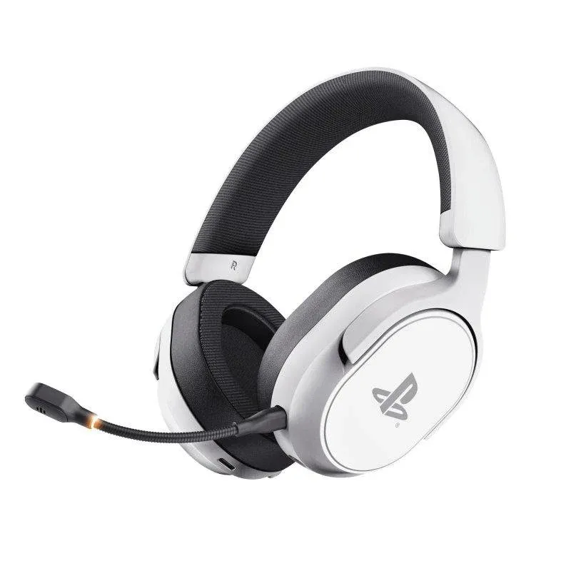 Auriculares Trust GXT 499W Forta Wireless USB-A Gaming PS5 Micro Removível Branco