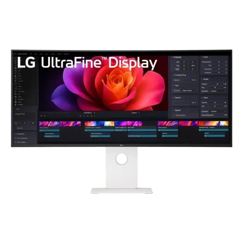 LG UltraFine 40U990A-W - Monitor LED - curvo - 40" (39.7" visível) - 5120 x 2160 5K @ 120 Hz - Nano IPS Black - 450 cd/m² - 2000:1 - DisplayHDR 600 - 5 ms - 2xThunderbolt 5, 2xHDMI, DisplayPort, 5 xUSB-C - altifalantes