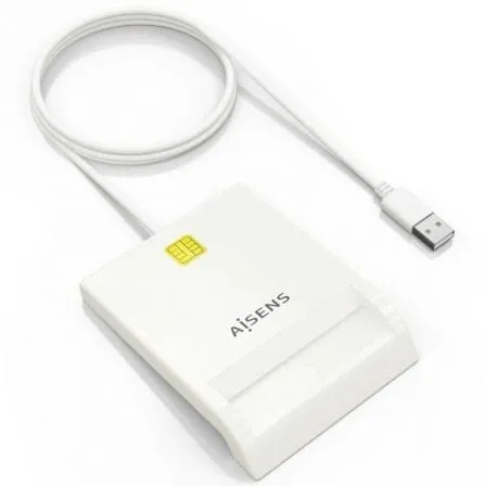 Leitor de Cartões Inteligentes DNI USB Aisens Branco