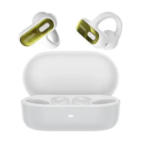 Auriculares Lenovo X500 sem fios Bluetooth clip-on com microfone e resistência à água branco