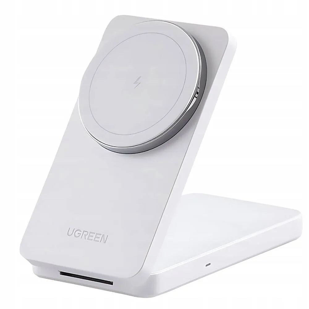 Carregador Wireless UGREEN W528 2-em-1 20W Branco