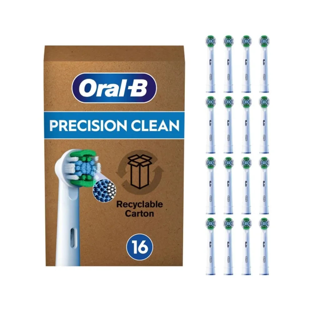 Cabeças de Escovas de Dentes Oral-B Pro Precision Clean Branco (16 Unidades)