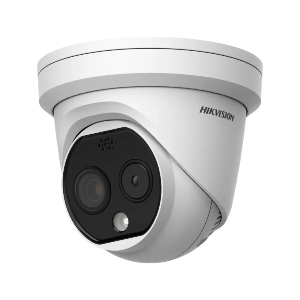Câmara de Segurança Térmica IP Hikvision HeatPro Terret PoE 4MP 1.8-2mm Exterior IP67 - DS-2TD1217-2/QA