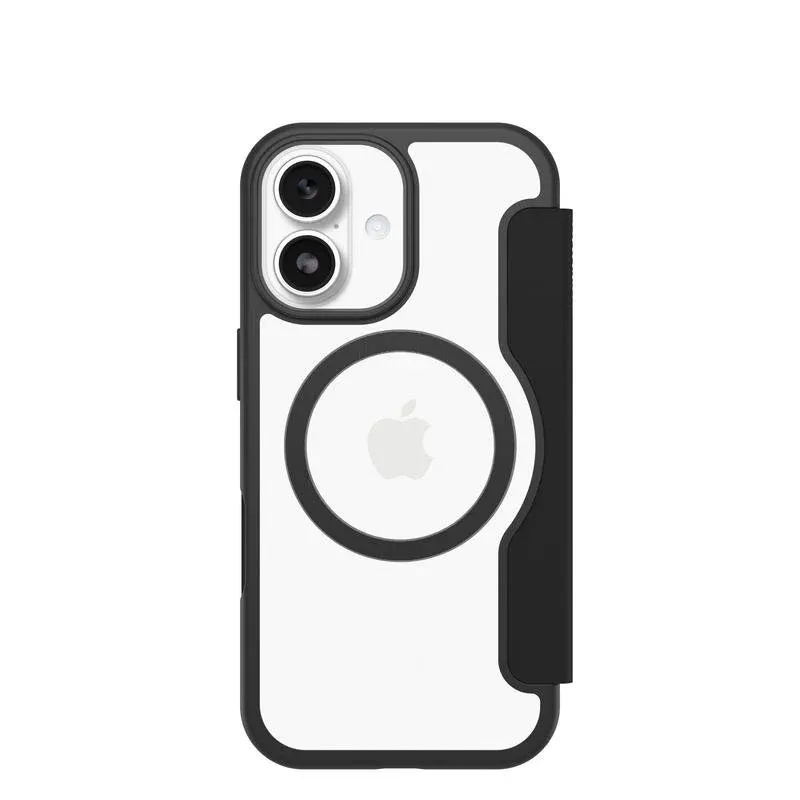 Funda para móvil OtterBox React Folio MagSafe Transparente Preta para iPhone 17